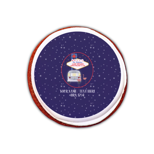 Las Vegas Airstream Club Printed Icing Circle - XSmall - On Cookie