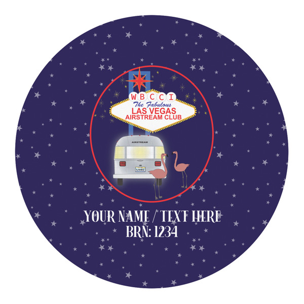 Custom Las Vegas Airstream Club Round Decal