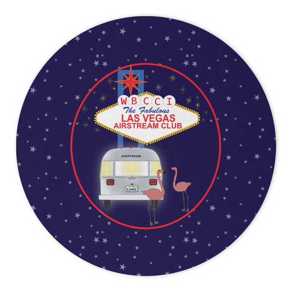 Las Vegas Airstream Club Round Paper Coaster - Approval