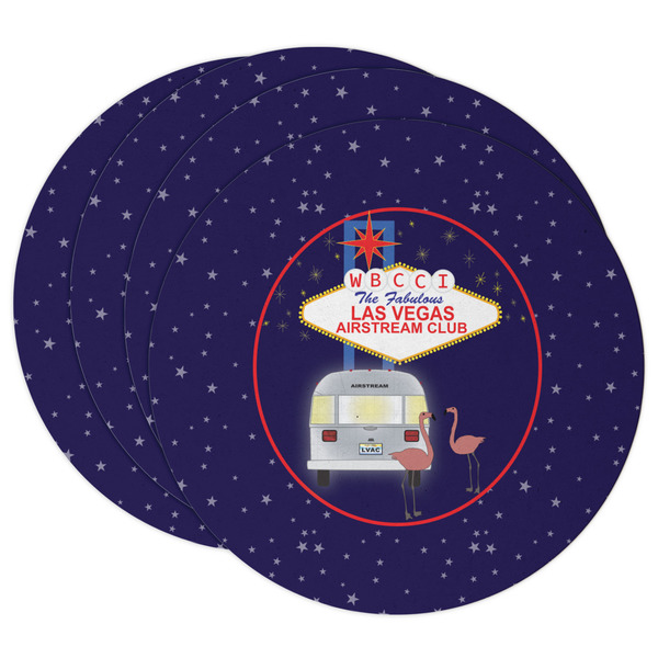 Custom Las Vegas Airstream Club Round Paper Coasters