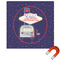 Las Vegas Airstream Club Square Car Magnet - 10"