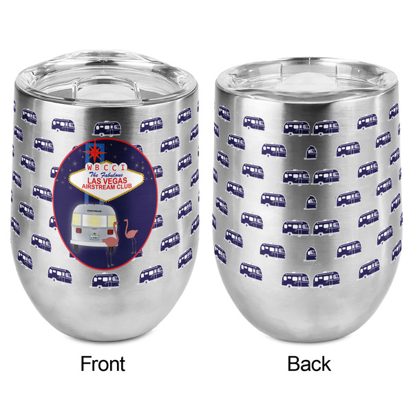 Las Vegas Airstream Club Stemless Wine Tumbler - Full Print - Approval