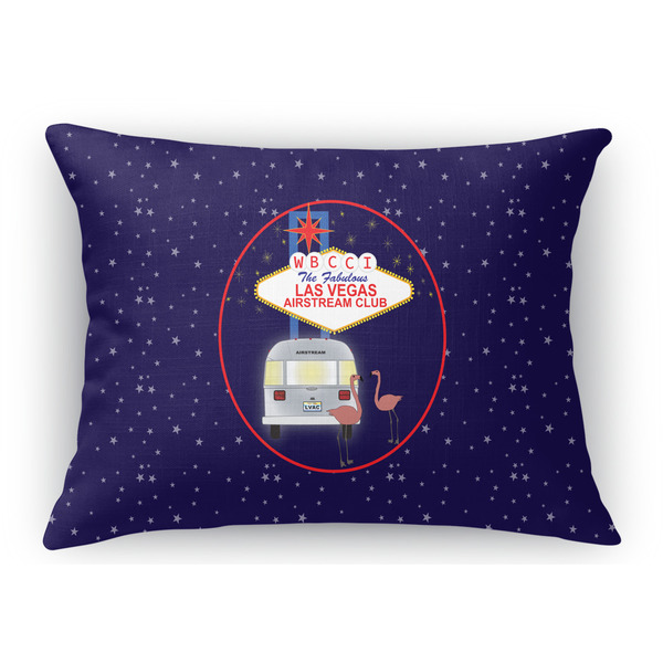 Custom Las Vegas Airstream Club Rectangular Throw Pillow Case