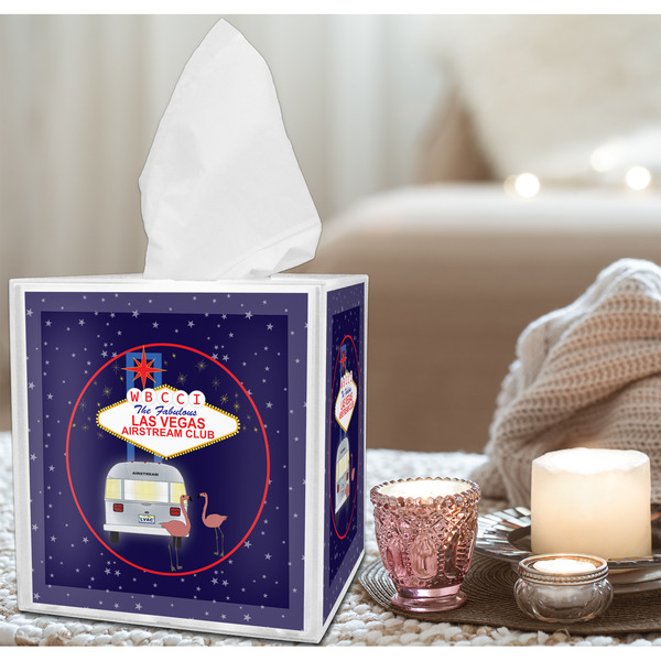 Las Vegas Airstream Club Tissue Box - Lifestyle