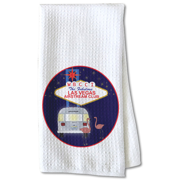 Las Vegas Airstream Club Waffle Towel - Partial Print Print Style Image