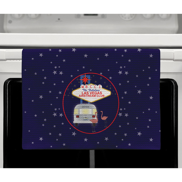 Las Vegas Airstream Club Waffle Weave Towel - Full Color Print - Lifestyle2 Image
