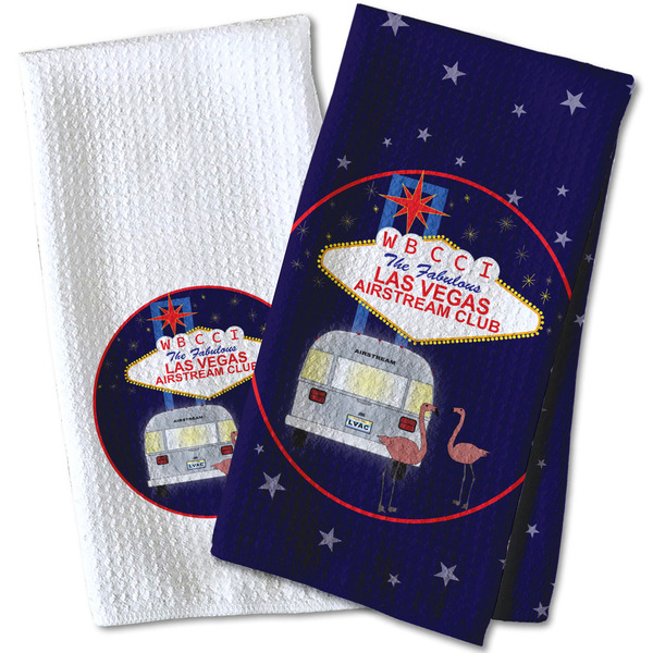 Las Vegas Airstream Club Waffle Weave Towels - Two Print Styles