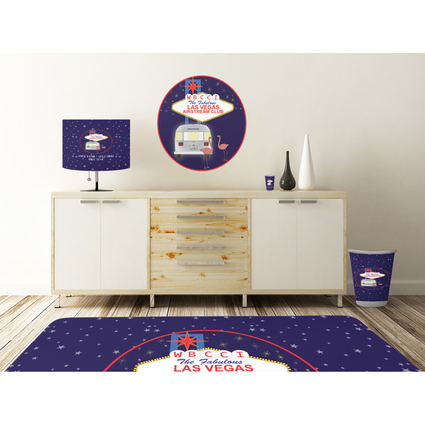 Las Vegas Airstream Club Wall Graphic Decal Wooden Desk
