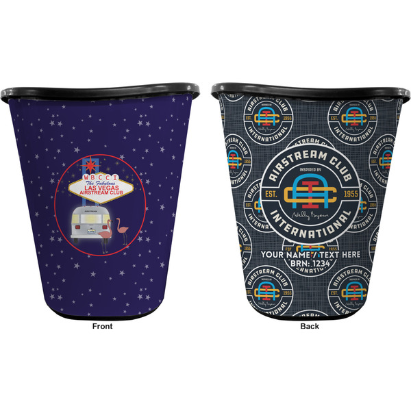 Las Vegas Airstream Club Waste Basket - Black - Double Sided - Approval