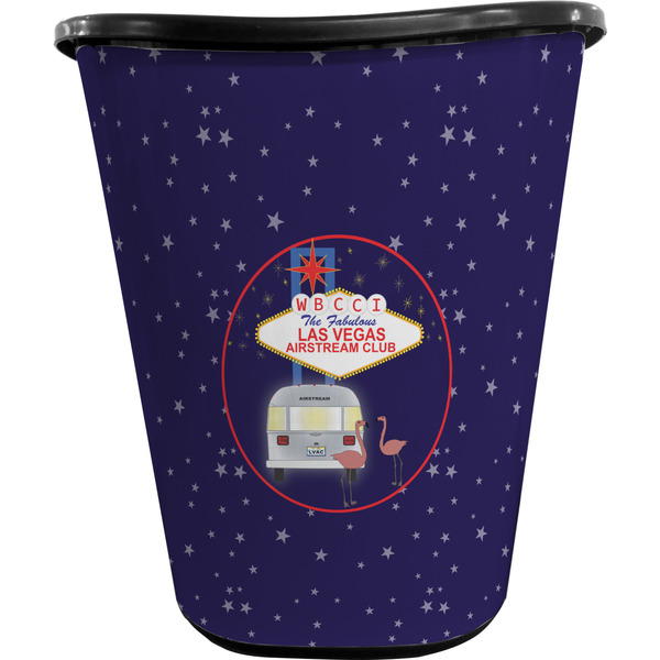 Las Vegas Airstream Club Waste Basket - Black - Front