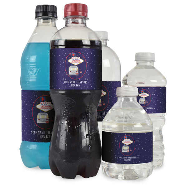 Las Vegas Airstream Club Water Bottle Label - Multiple Bottle Sizes