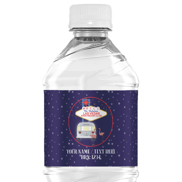 Custom Las Vegas Airstream Club Water Bottle Labels - Custom Sized