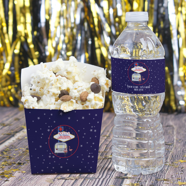 Las Vegas Airstream Club Water Bottle Label - w/ Favor Box