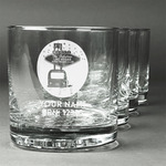 Las Vegas Airstream Club Whiskey Glasses - Engraved - Set of 4
