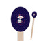 Las Vegas Airstream Club Oval Wooden Food Picks