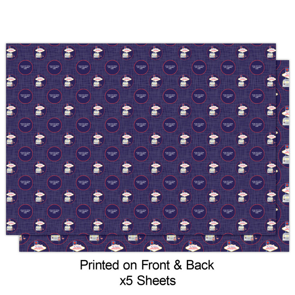 Las Vegas Airstream Club Wrapping Paper Sheet - Double Sided - Front