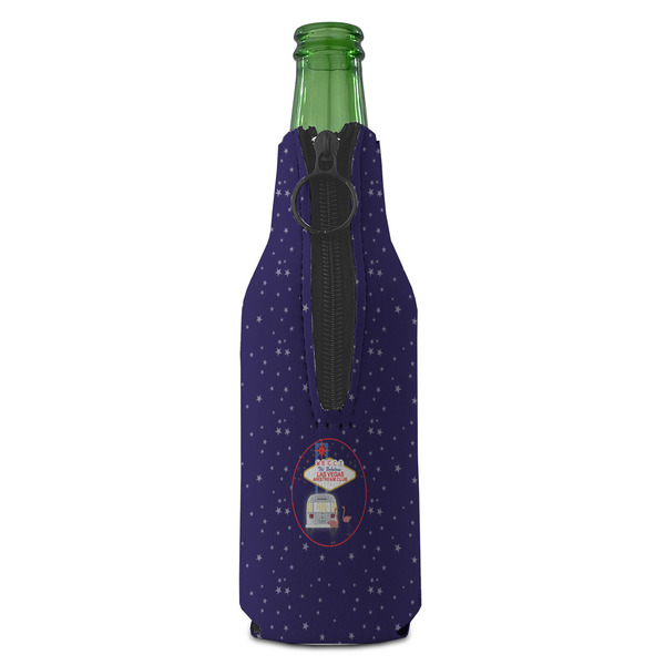 Las Vegas Airstream Club Zipper Bottle Cooler - BACK (bottle)