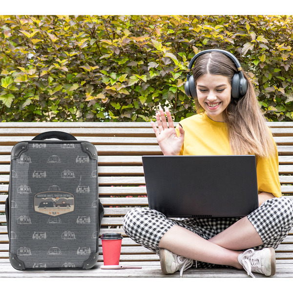 Texas Highland Lakes Airstream Club Logo 15" Backpack - LIFESTYLE