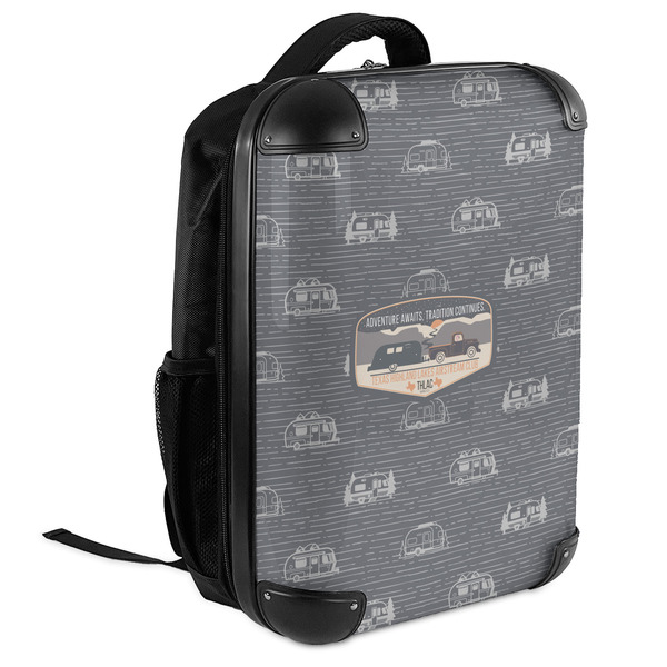 Texas Highland Lakes Airstream Club Logo 18" Hard Shell Backpacks - ANGLED VIEW