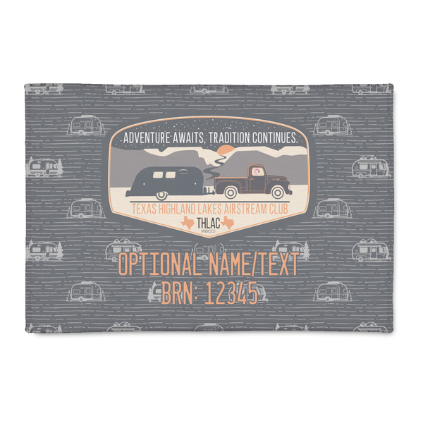 Custom Texas Highland Lakes Airstream Club Logo Indoor Area Rug - 2' x 3'