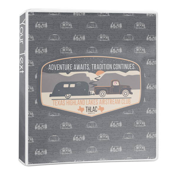 Texas Highland Lakes Airstream Club Logo 3-Ring Binder - 1" - Main