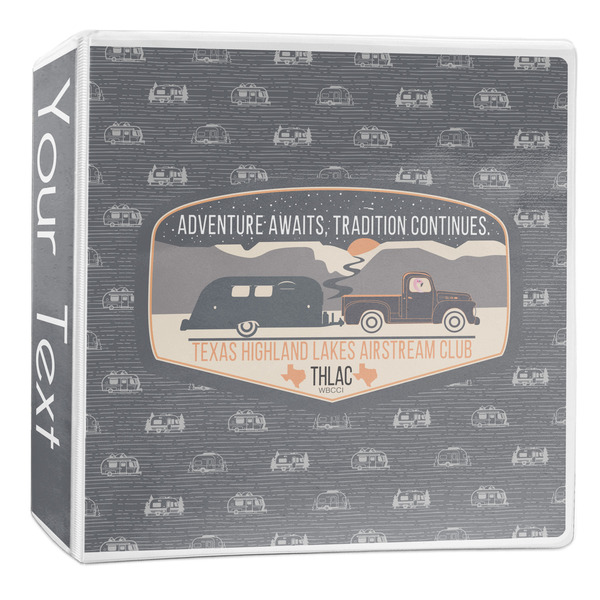 Custom Texas Highland Lakes Airstream Club Logo 3-Ring Binder - 2 inch
