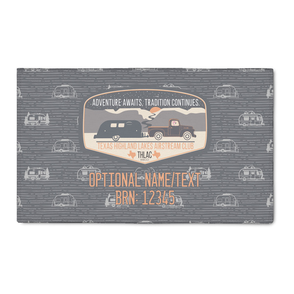 Custom Texas Highland Lakes Airstream Club Logo Indoor Area Rug - 3' x 5'