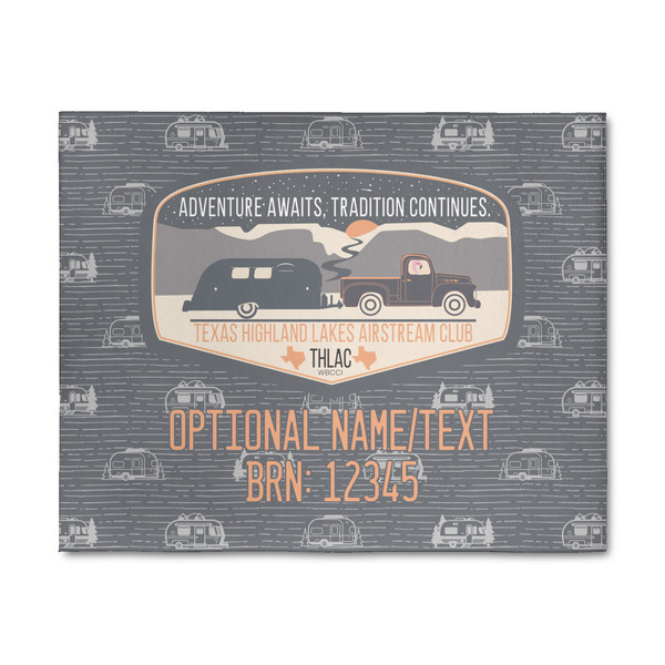 Custom Texas Highland Lakes Airstream Club Logo Indoor Area Rug - 8' x 10'