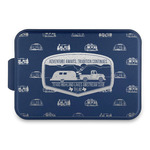 Texas Highland Lakes Airstream Club Logo Aluminum Baking Pan with Navy Lid