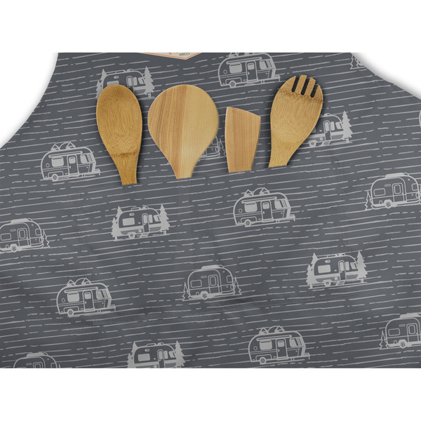 Texas Highland Lakes Airstream Club Logo Apron - Pocket Detail with Props
