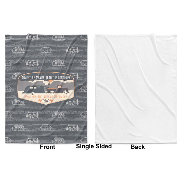 Texas Highland Lakes Airstream Club Logo Baby Blanket (Single Sided - Printed Front, White Back)