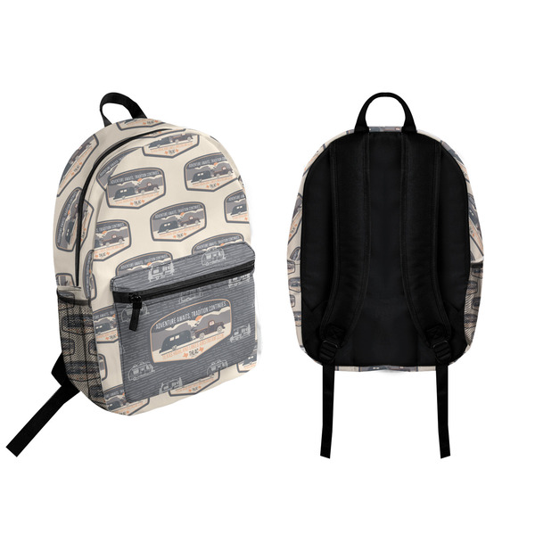 Texas Highland Lakes Airstream Club Logo Backpack front and back - Apvl