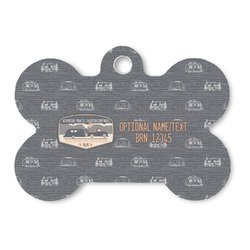 Texas Highland Lakes Airstream Club Logo Bone Shaped Dog ID Tag