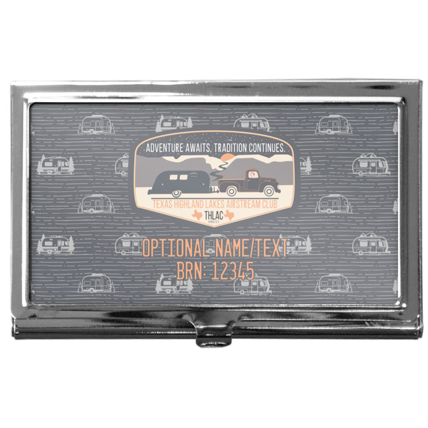 Custom Texas Highland Lakes Airstream Club Logo Business Card Case