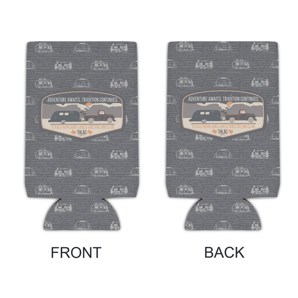 Texas Highland Lakes Airstream Club Logo Can Cooler - 16oz - Front & Back