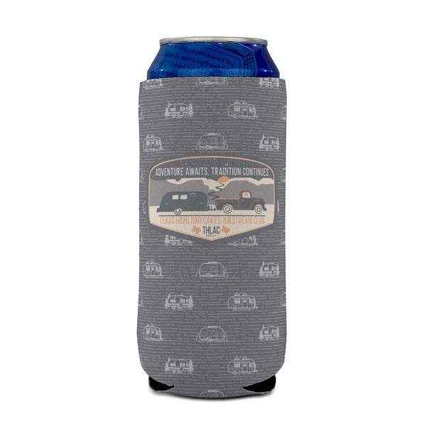 Texas Highland Lakes Airstream Club Logo Can Cooler - 16oz - Front on Can