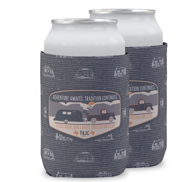 Texas Highland Lakes Airstream Club Logo Can Cooler - Standard 12oz - Two on Cans