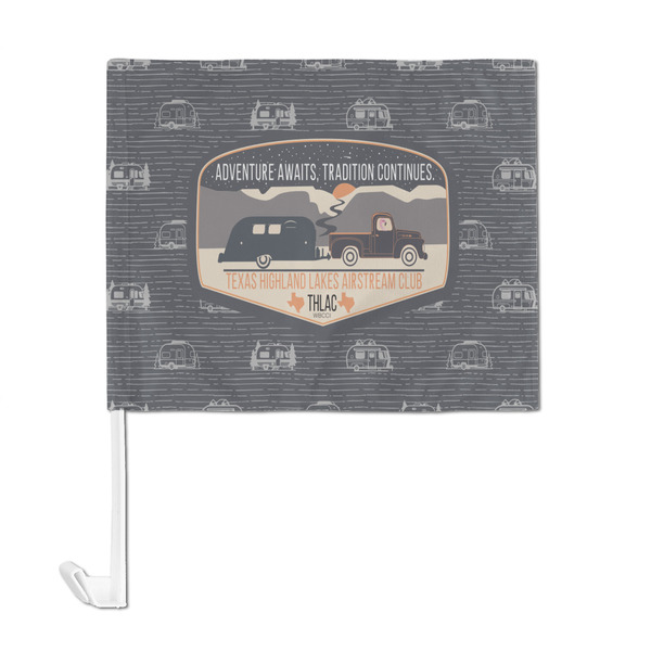 Texas Highland Lakes Airstream Club Logo Car Flag - Large - FRONT