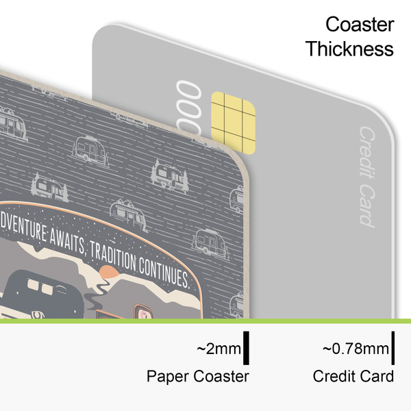 Texas Highland Lakes Airstream Club Logo Coaster Thickness