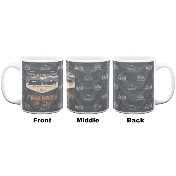 Texas Highland Lakes Airstream Club Logo Coffee Mug - 11 oz - White APPROVAL