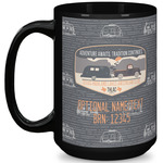 Texas Highland Lakes Airstream Club Logo 15 oz Coffee Mug - Black
