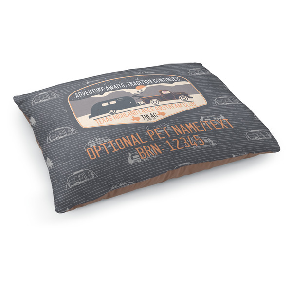 Custom Texas Highland Lakes Airstream Club Logo Indoor Dog Bed - Medium