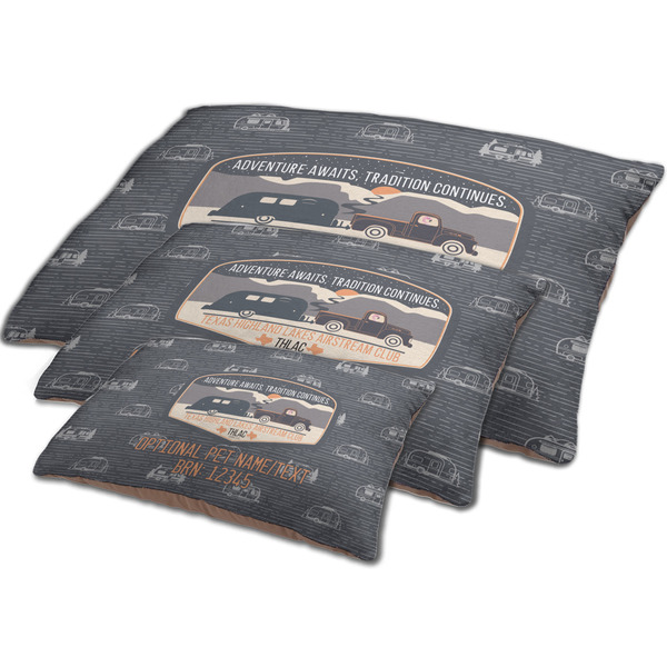 Texas Highland Lakes Airstream Club Logo Dog Beds - MAIN (sm, med, lrg)