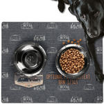 Texas Highland Lakes Airstream Club Logo Dog Food Mat - Large