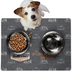 Texas Highland Lakes Airstream Club Logo Dog Food Mat - Medium