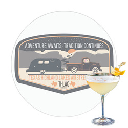 Texas Highland Lakes Airstream Club Logo Printed Drink Topper