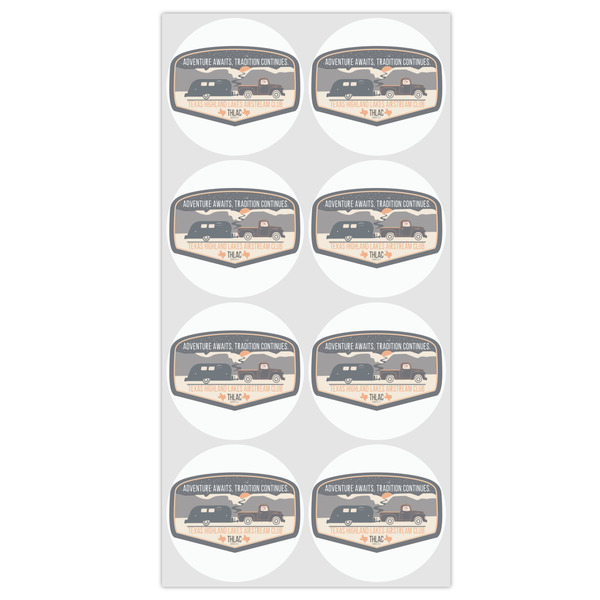 Texas Highland Lakes Airstream Club Logo Drink Topper - Medium - Set of 8