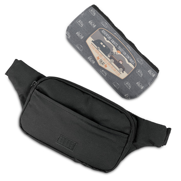 Texas Highland Lakes Airstream Club Logo Fanny Packs - FLAT (flap off)