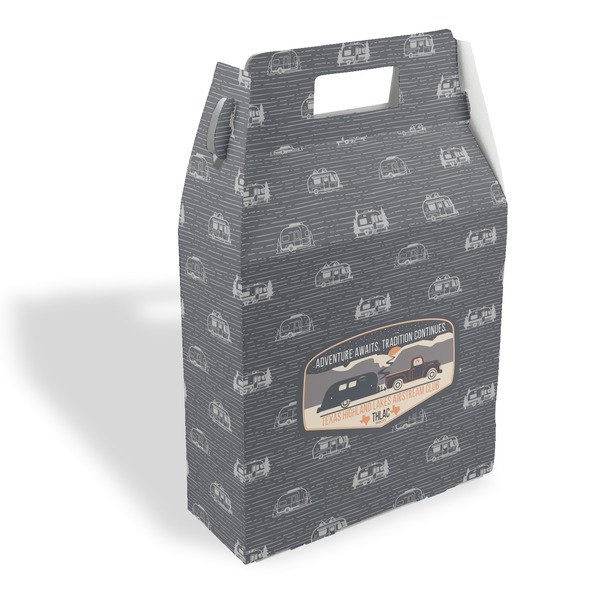 Custom Texas Highland Lakes Airstream Club Logo Gable Favor Box