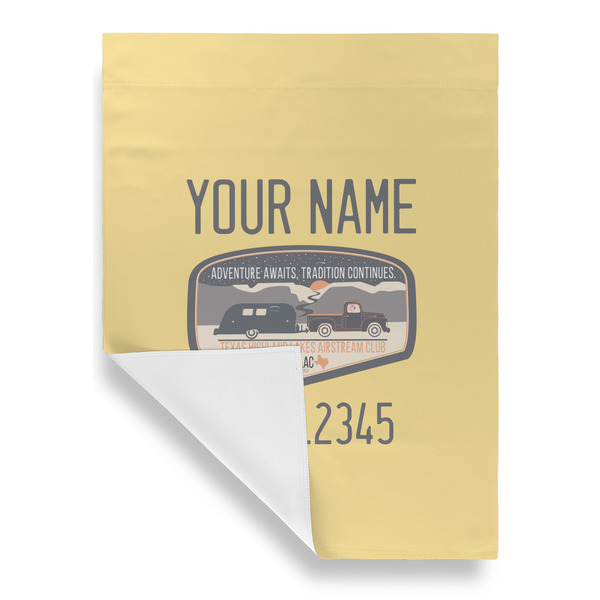Texas Highland Lakes Airstream Club Logo Garden Flags - Large - Single Sided - FRONT FOLDED
